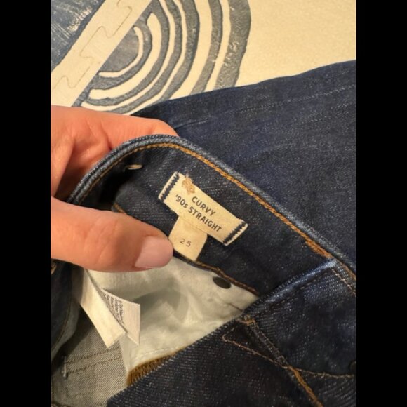 Madewell The Curvy '90s Straight Jean Women Size 25 NWOT - Picture 4 of 9